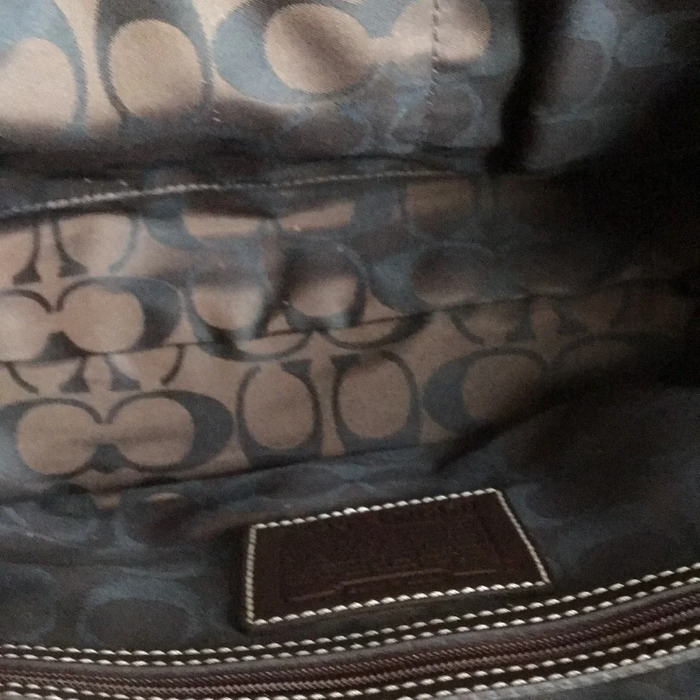 Coach Pink Suede Leather Satchel Bag